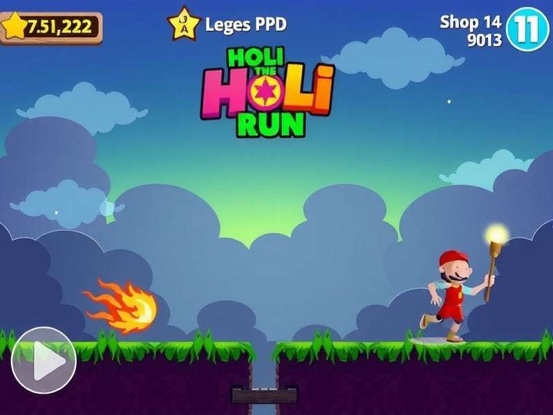 Holi Glory Run Gameplay Screenshot